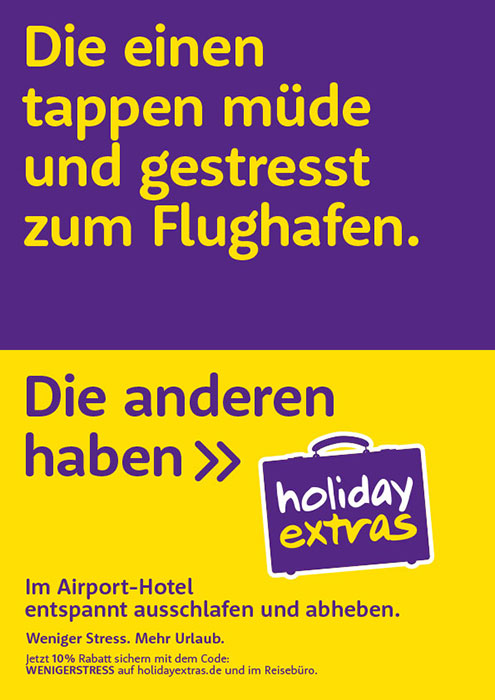 Holiday Extras - Mediatest - TZ-Beileger   Holiday Extras - Mediatest - TZ-Beileger