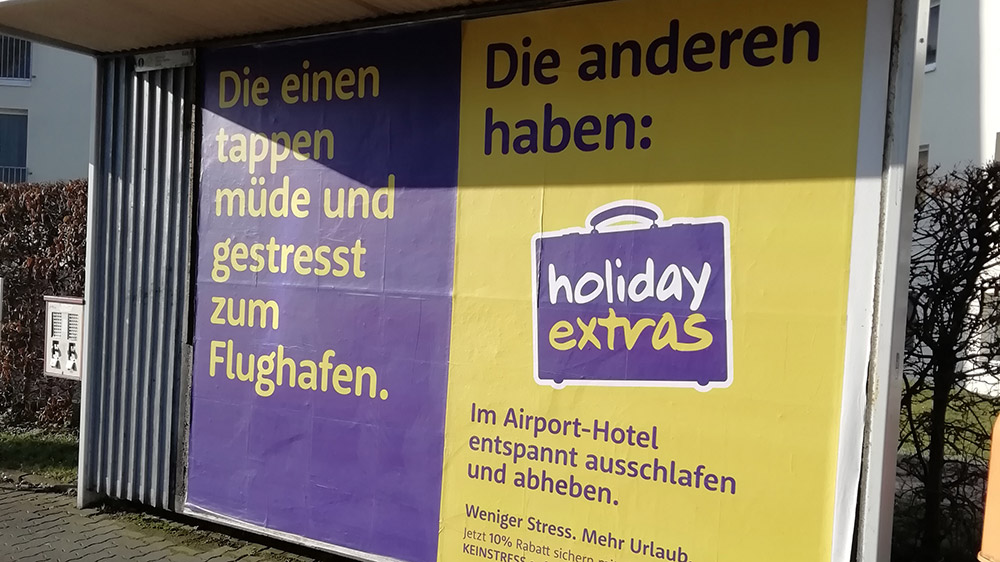 Holiday Extras - Mediatest - 18/1 Plakat   Holiday Extras - Mediatest - 18/1 Plakat